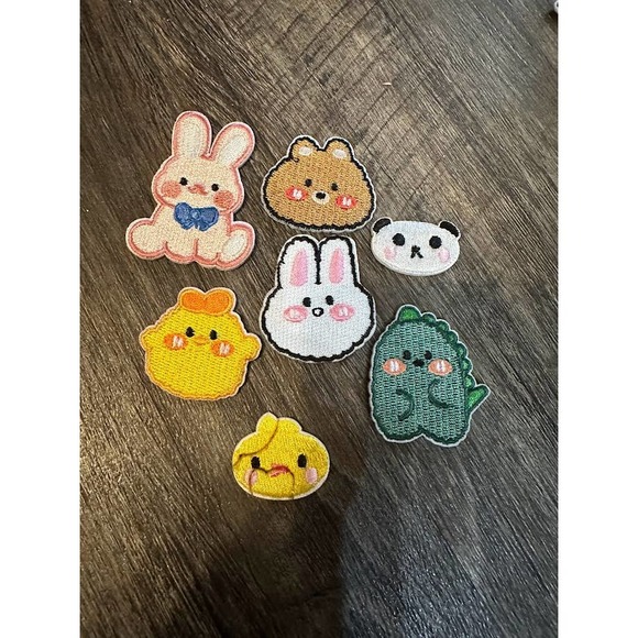 Stick On 3M Patches - Kawaii CUTE Animals Patches 7pcs - Picture 1 of 1